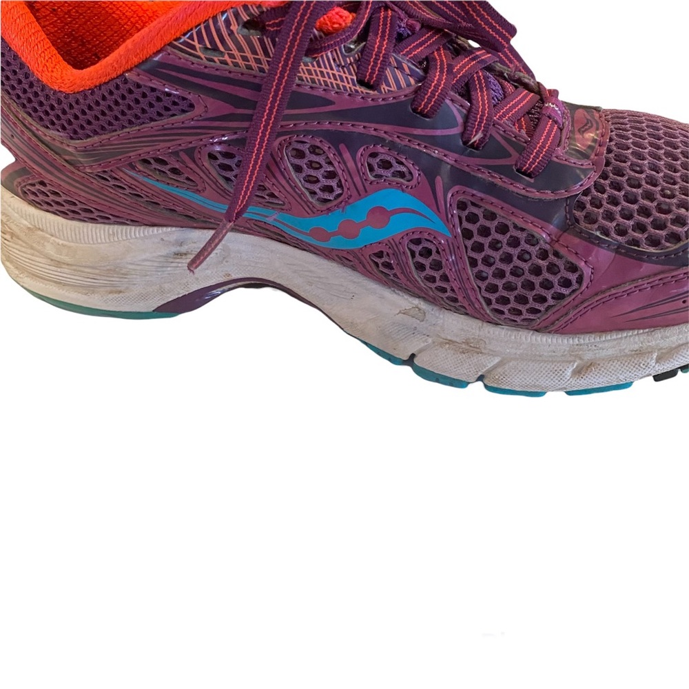 Saucony Ride 6 purple pink cross trainer running shoes sneakers 8 - Picture 5 of 11